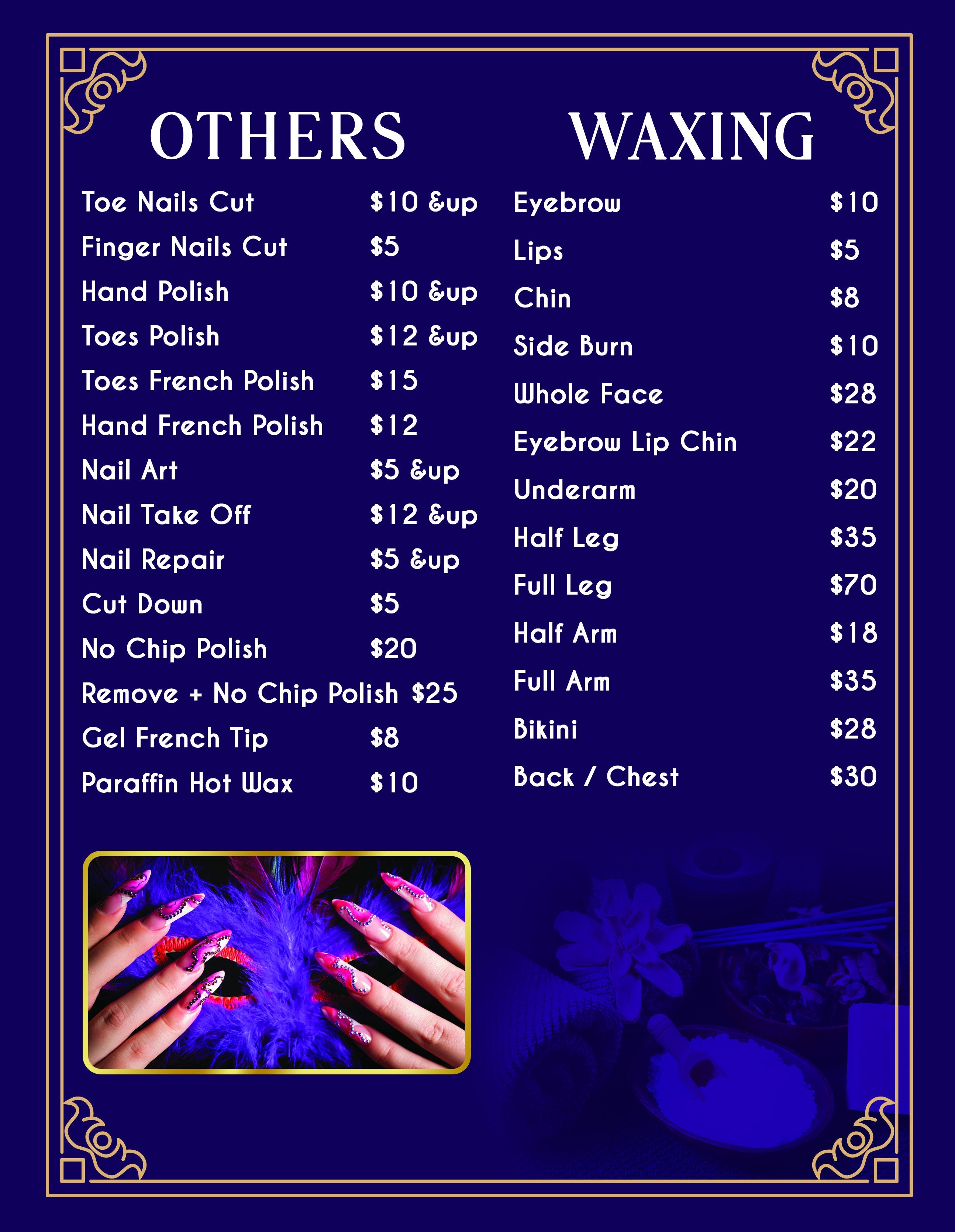 4 Page Menu 8.5x11 - 87