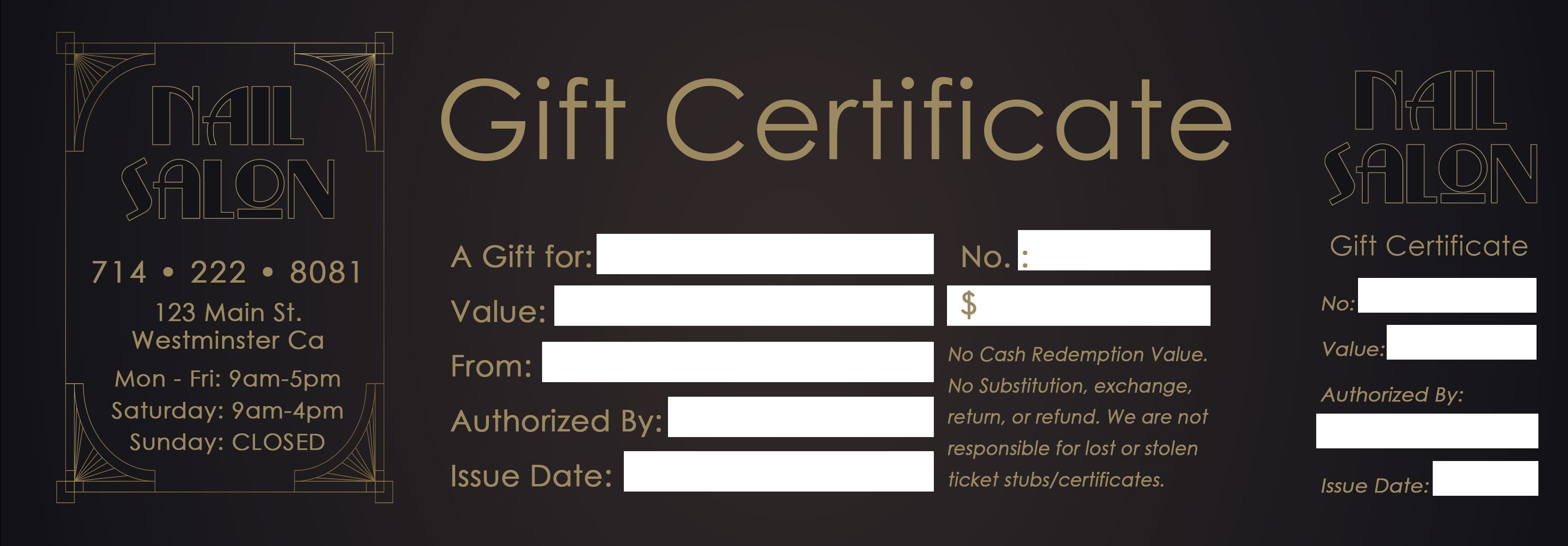 Gift Certificate - 68