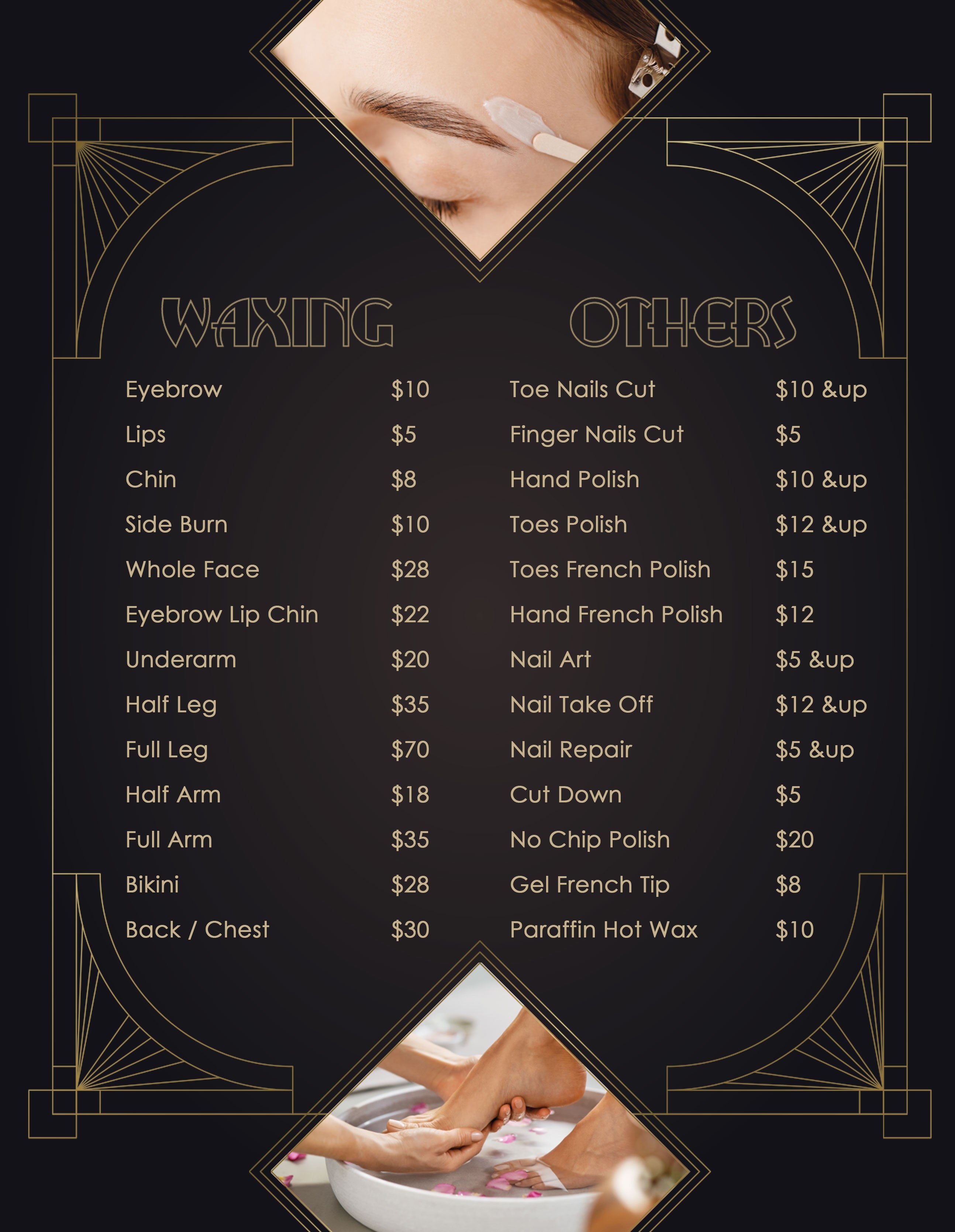 4 Page Menu 8.5x11 - 89