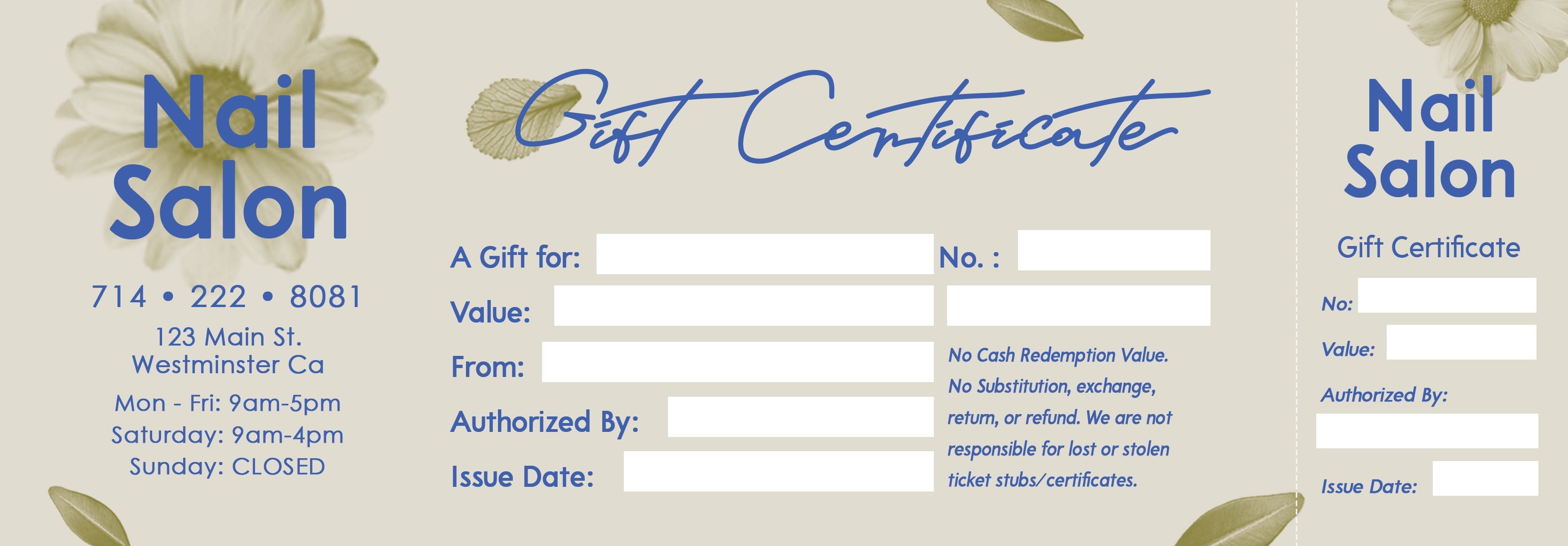 Gift Certificate - 77