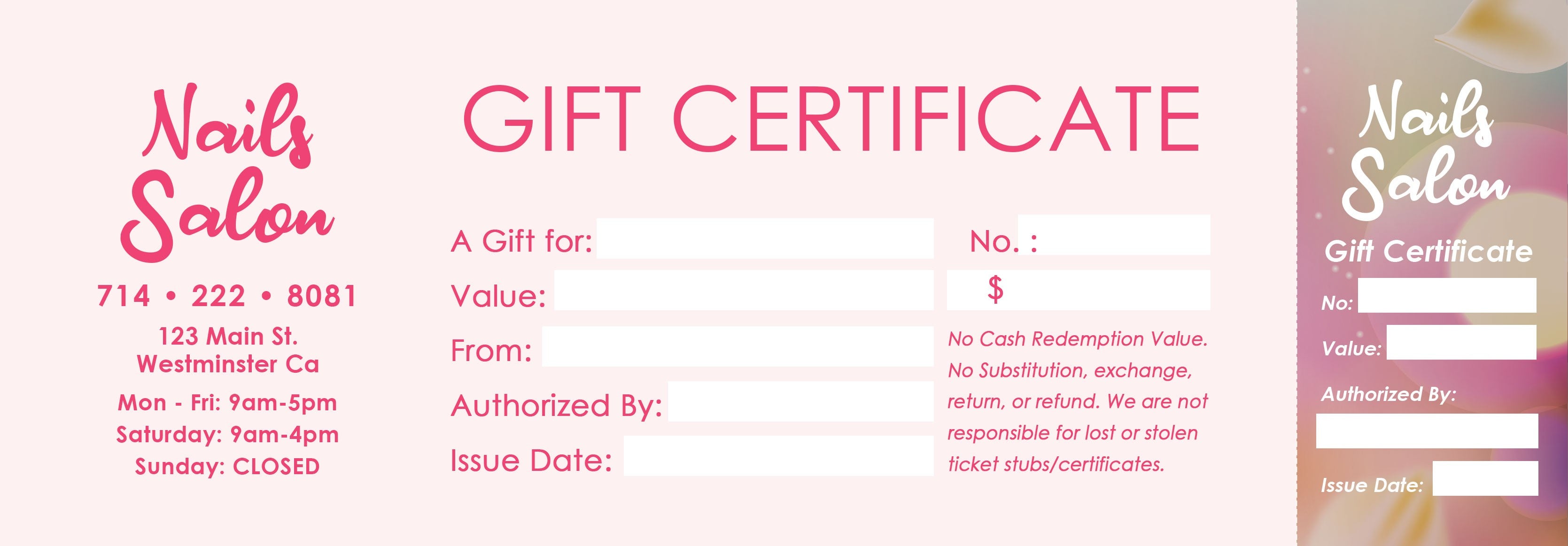 Gift Certificate - 84