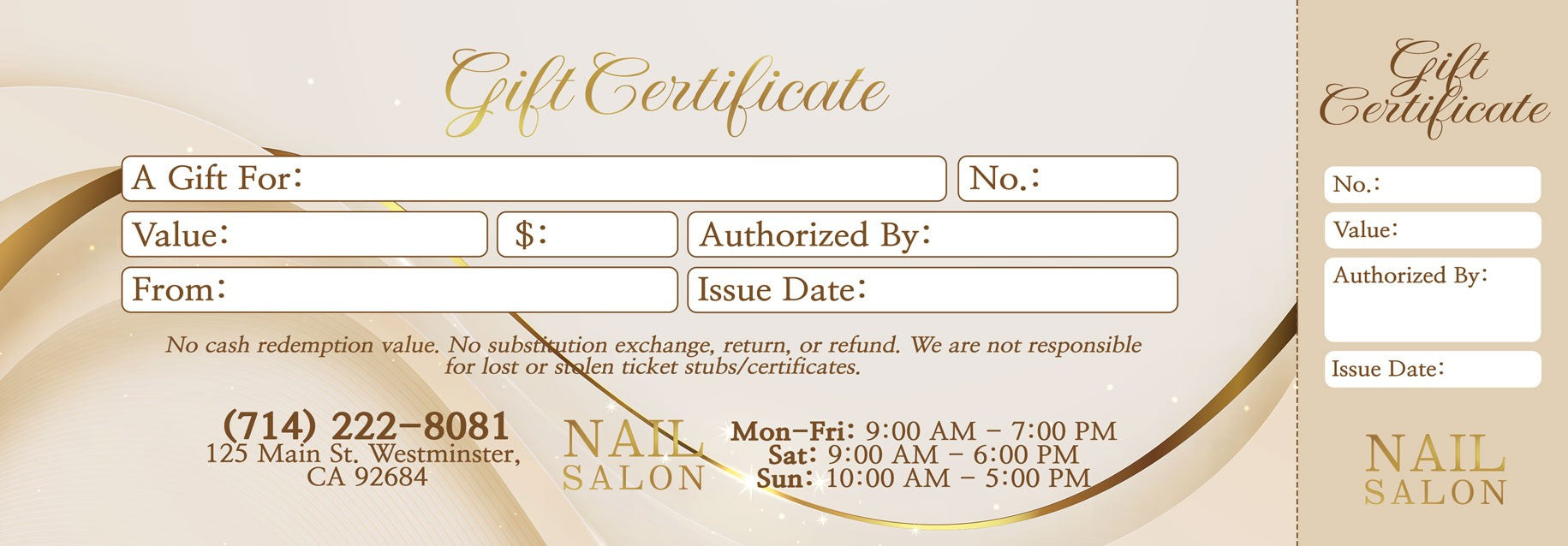 Gift Certificate - 89