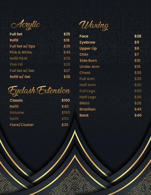 4 Page Menu 8.5x11 - 117