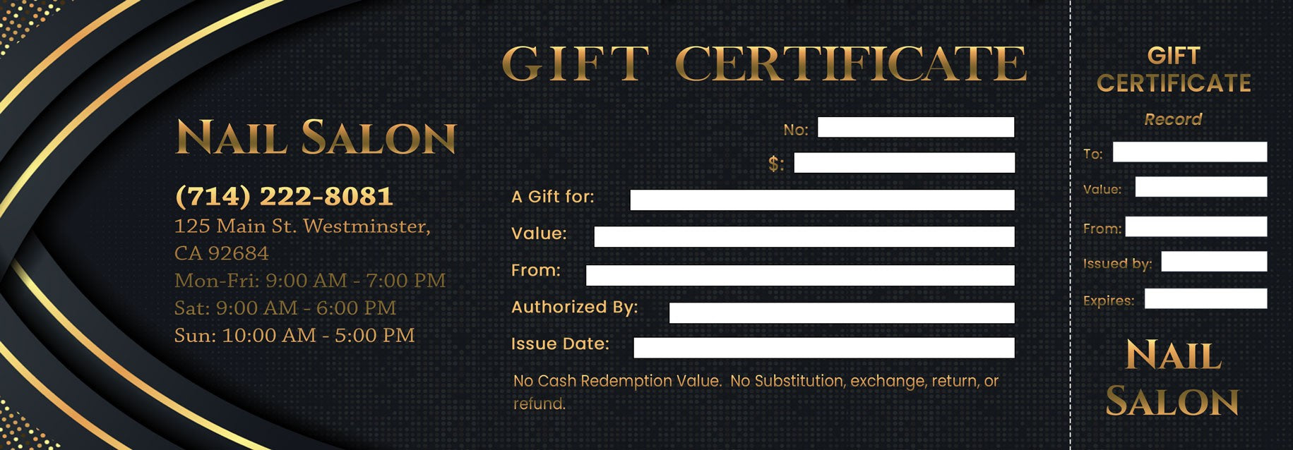 Gift Certificate - 96