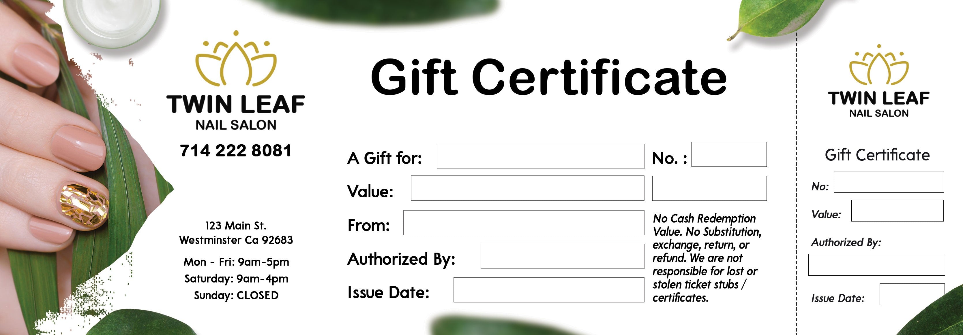 Gift Certificate - 100