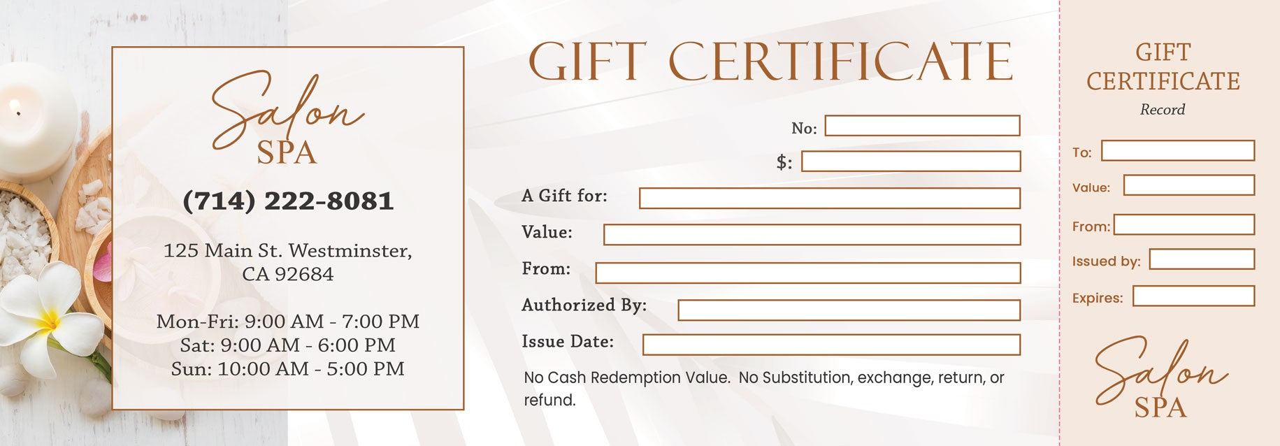 Gift Certificate - 102