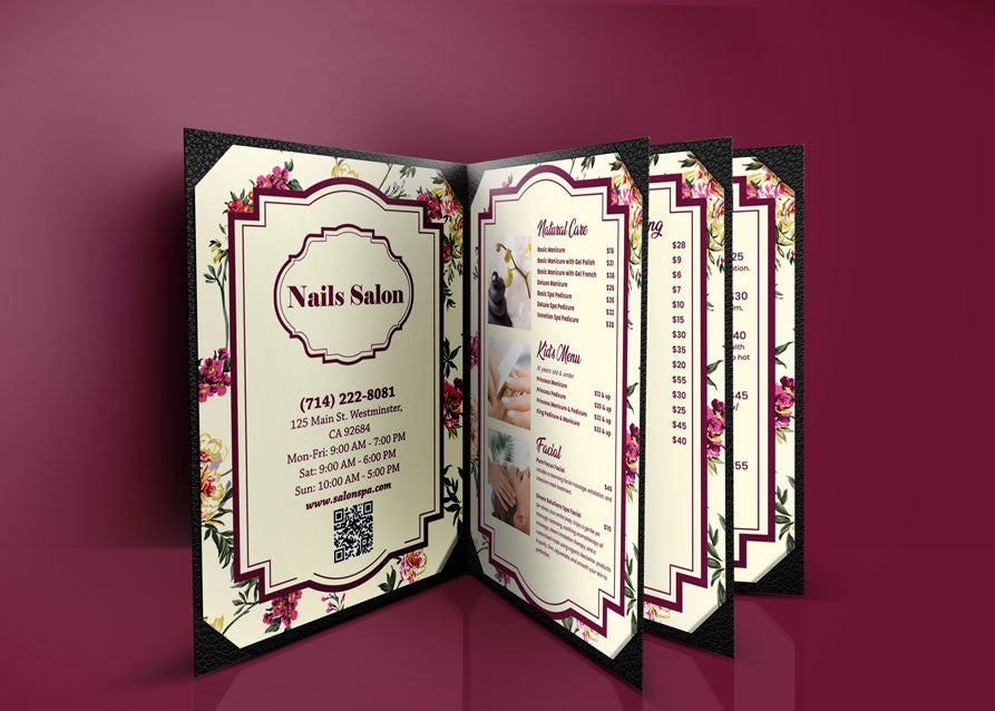 4 Page Menu 8.5x11 - 125