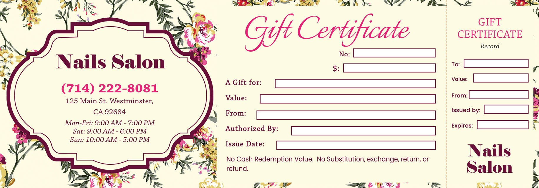 Gift Certificate - 104