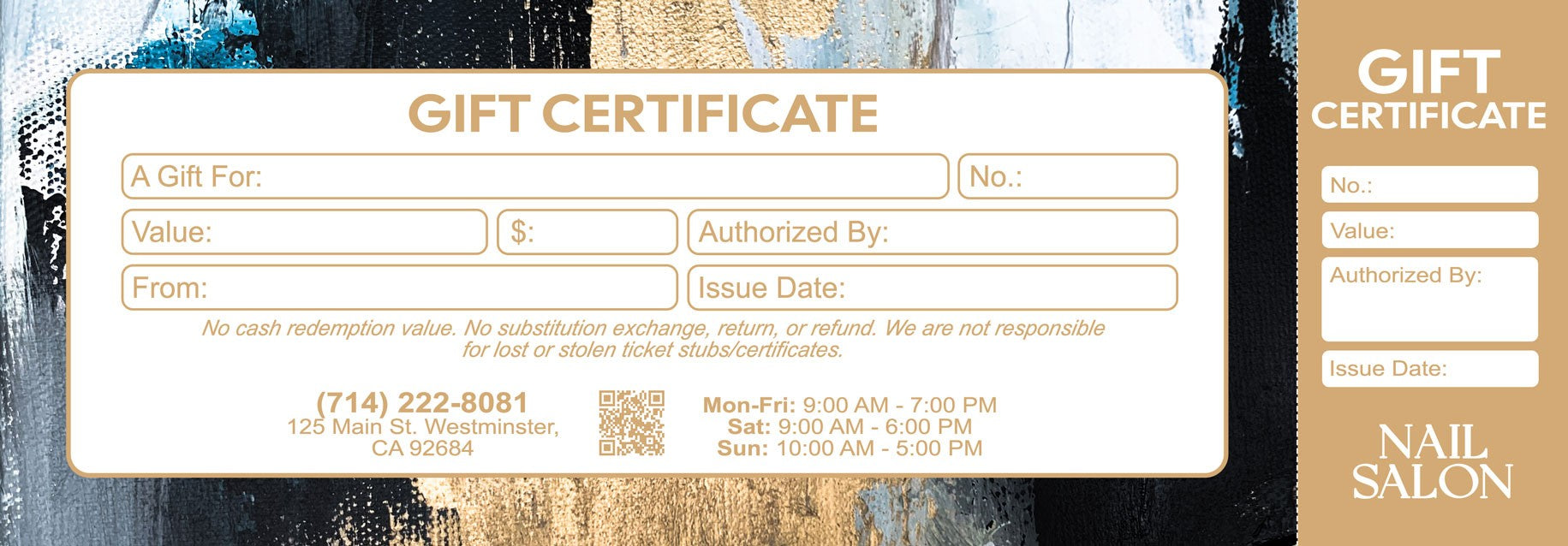 Gift Certificate - 105