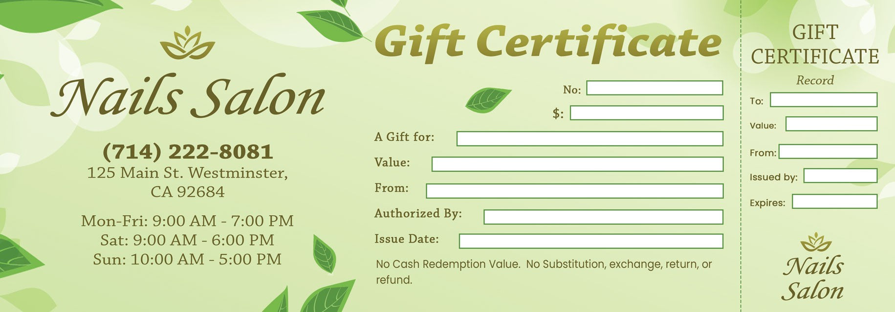 Gift Certificate - 111