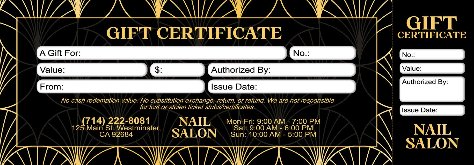 Gift Certificate - 114