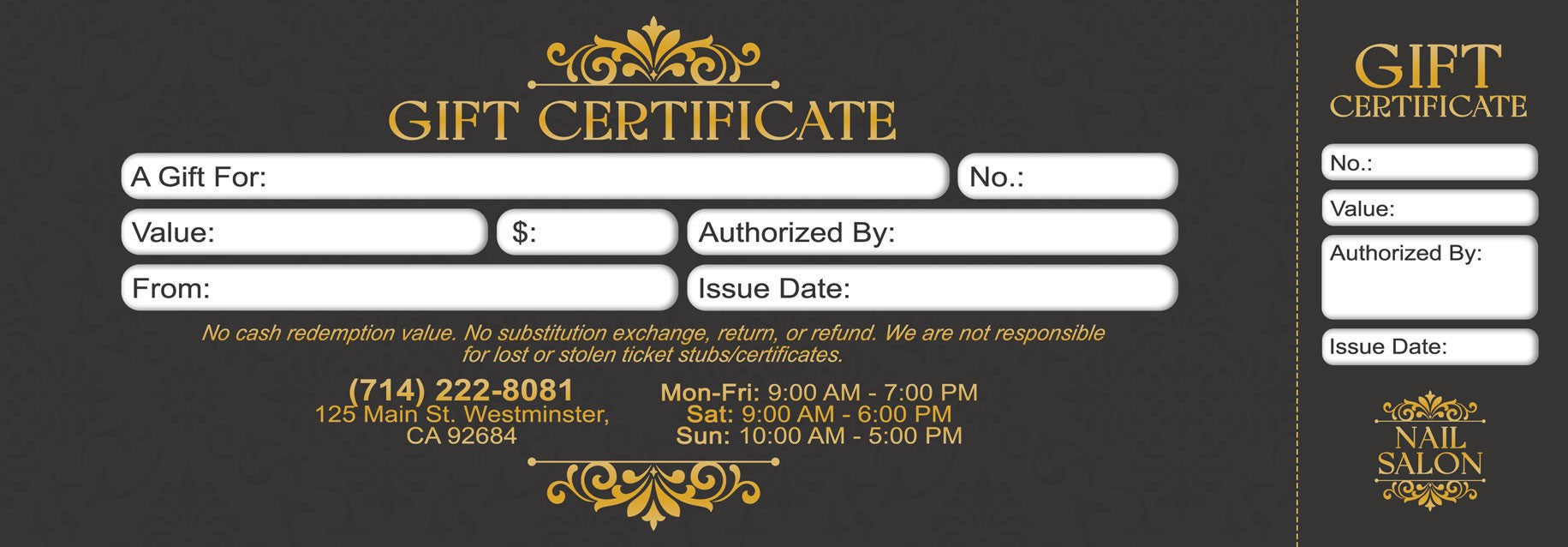 Gift Certificate - 116