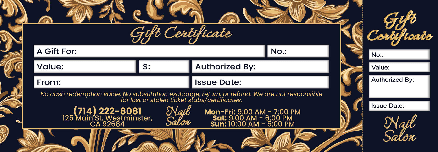 Gift Certificate - 126