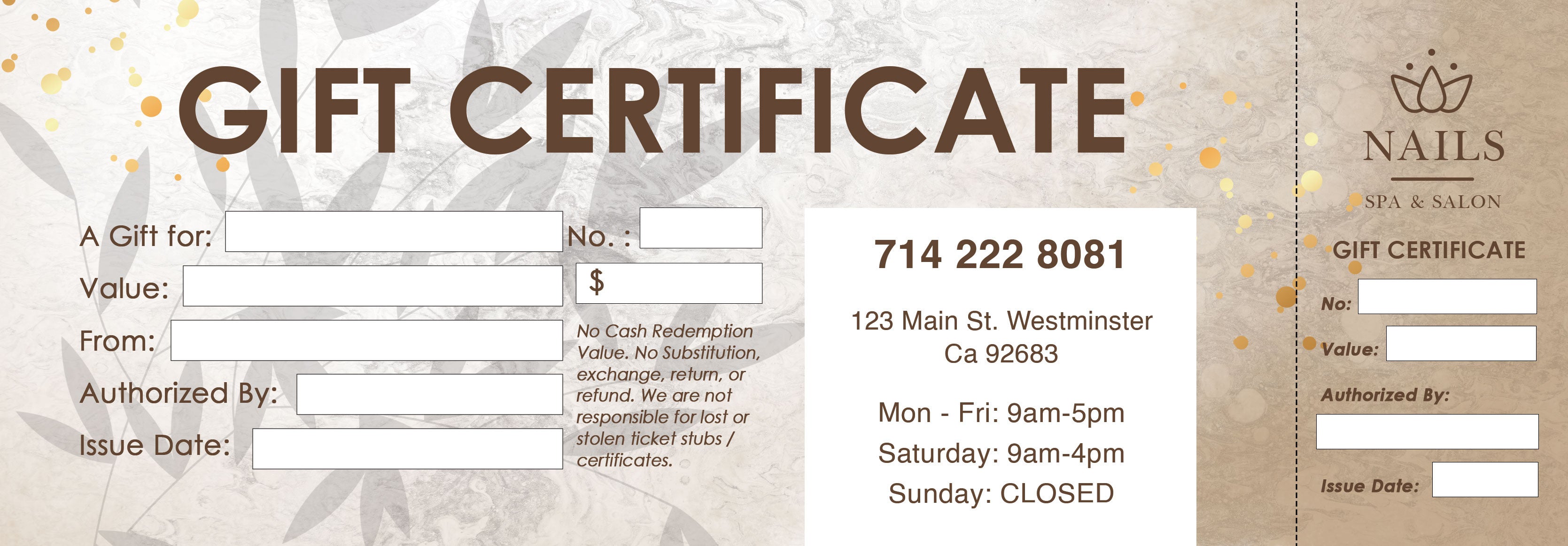 Gift Certificate - 131