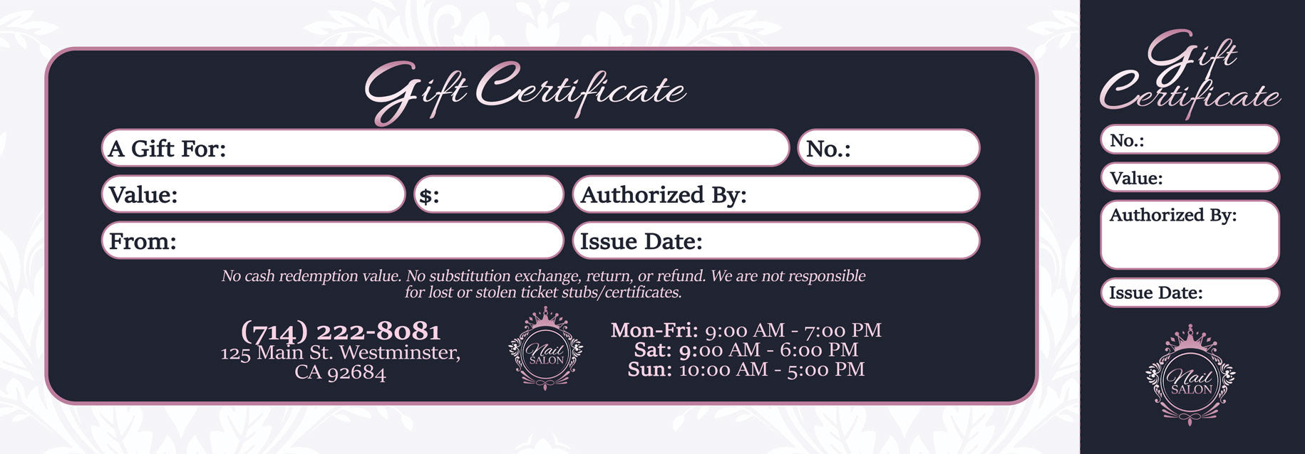 Gift Certificate - 132