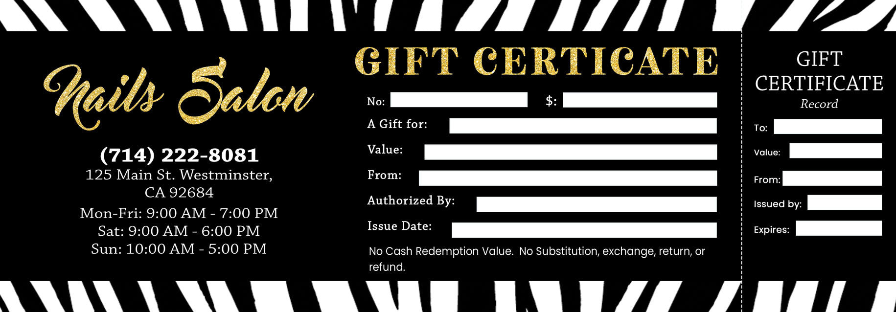 Gift Certificate - 143