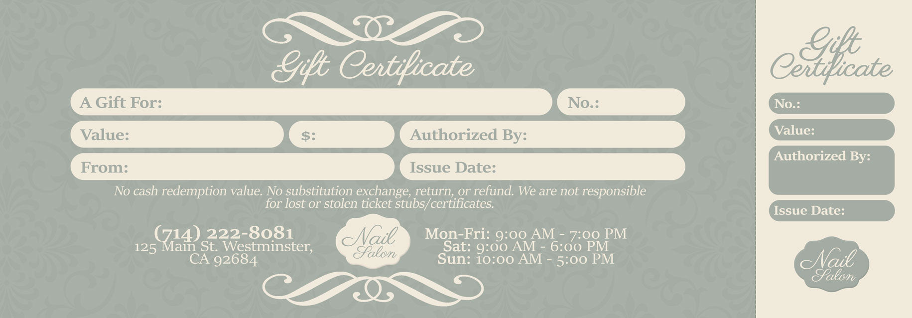 Gift Certificate - 145