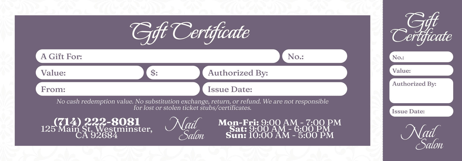 Gift Certificate - 150