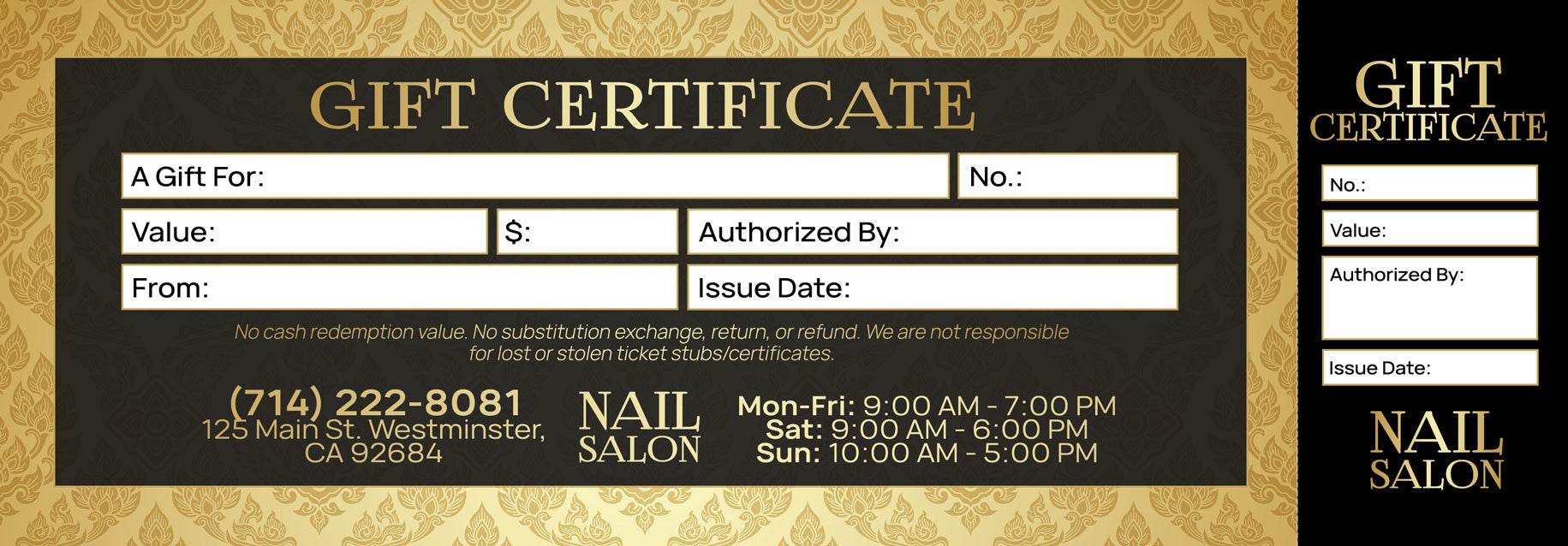 Gift Certificate - 153