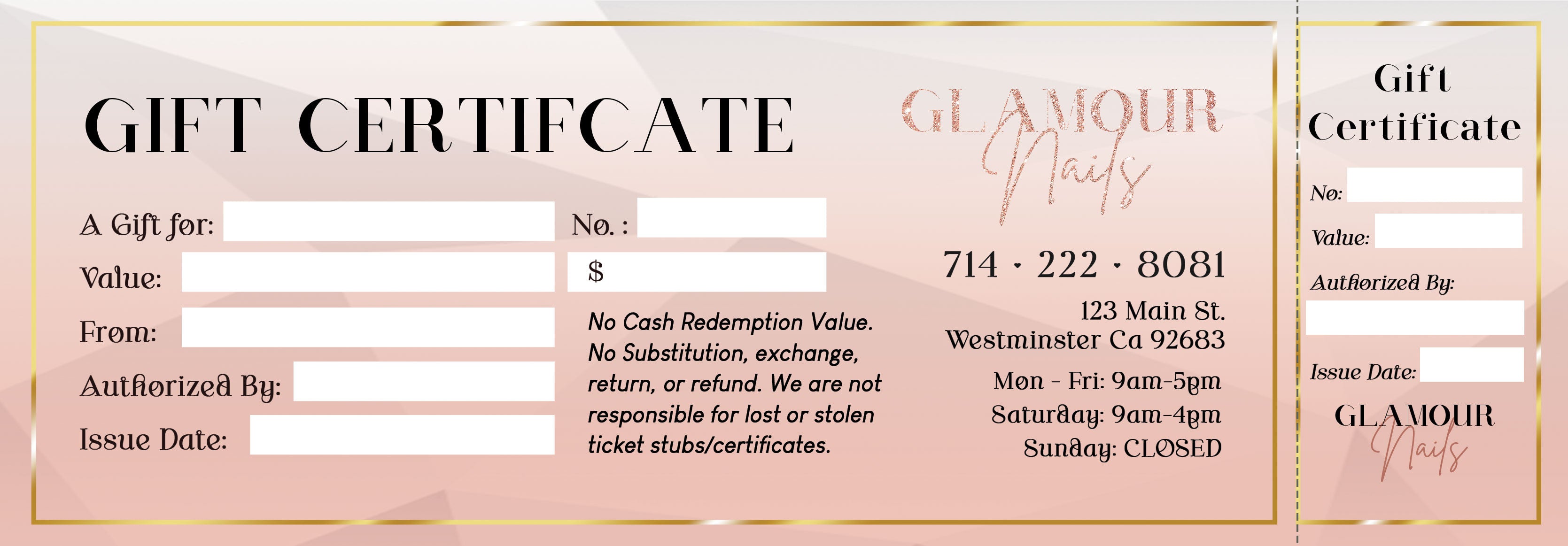 Gift Certificate - 156