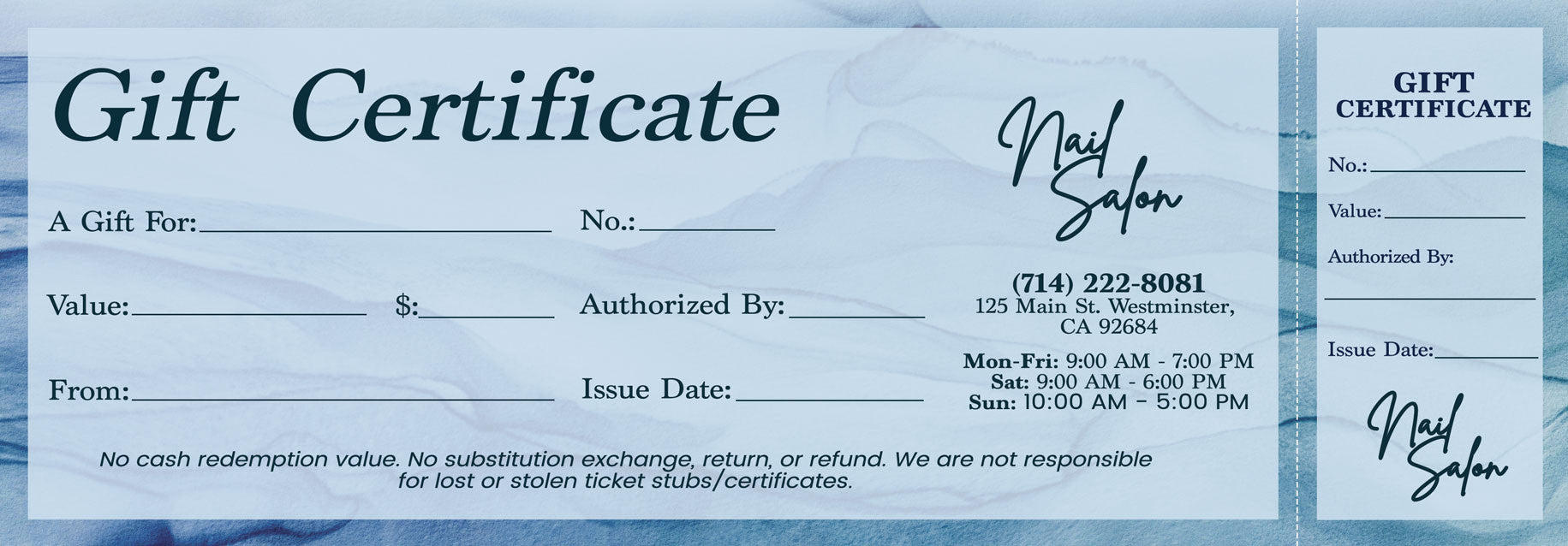 Gift Certificate - 160