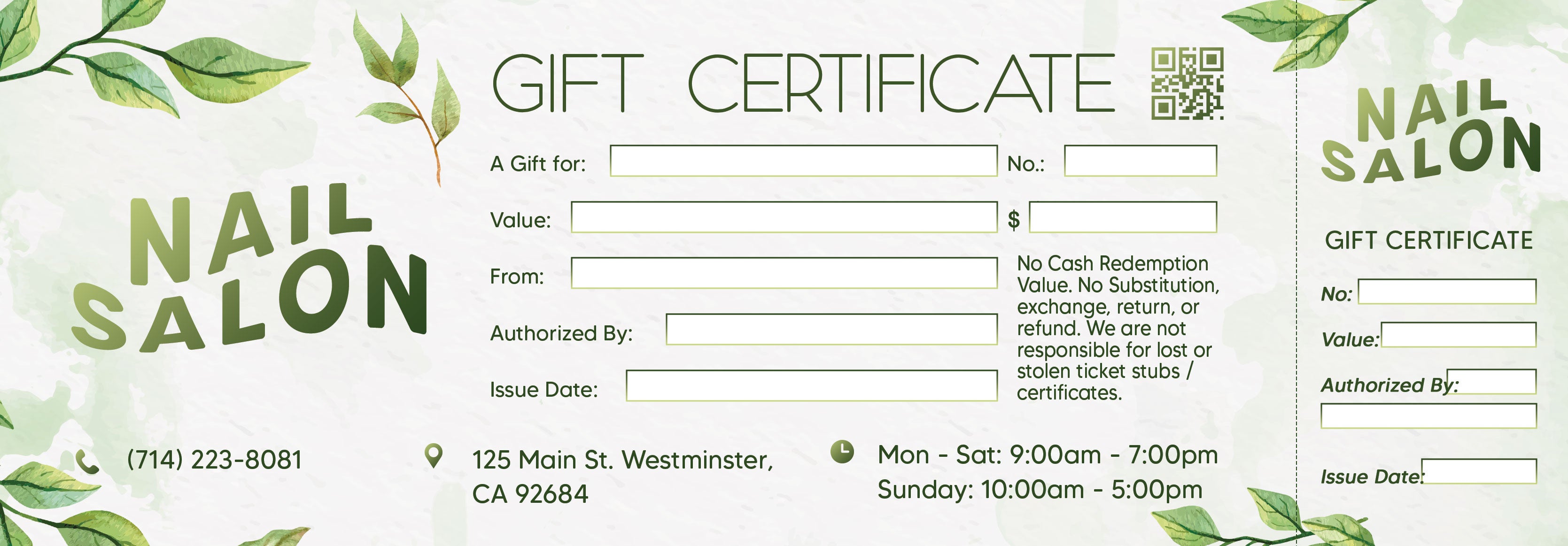 Gift Certificate - 161