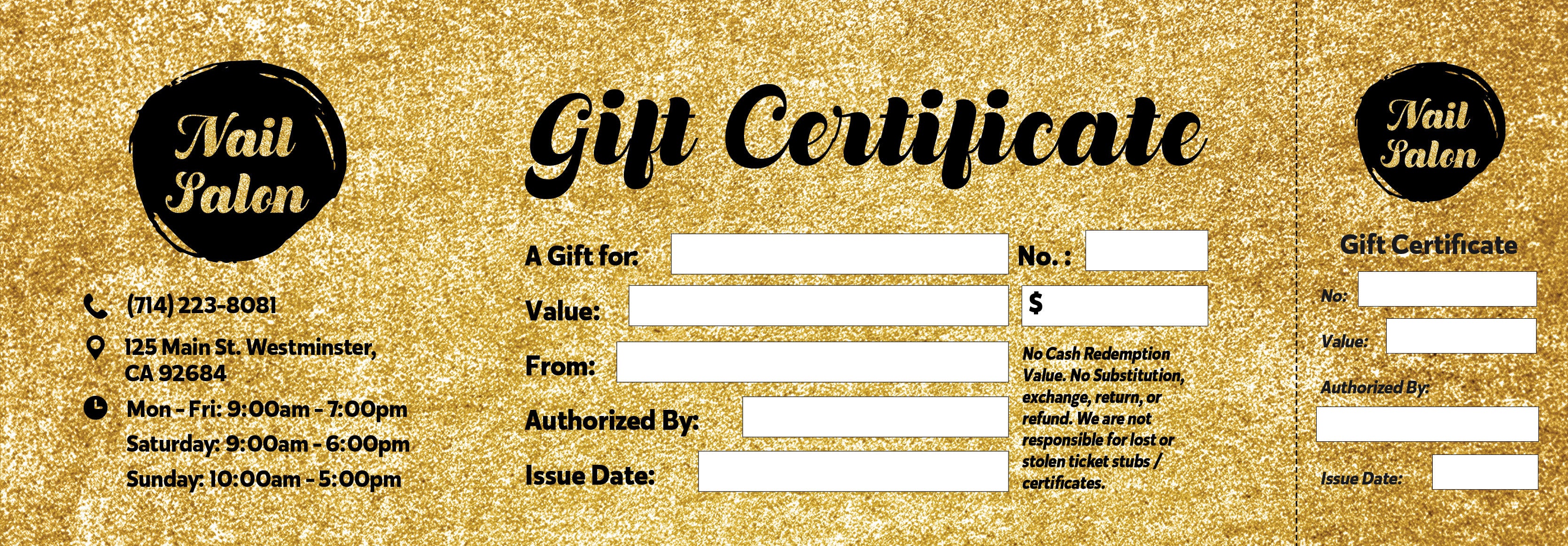 Gift Certificate - 163