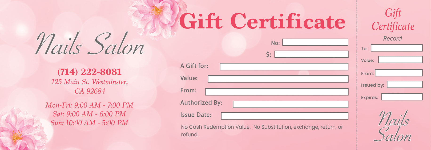 Gift Certificate - 165