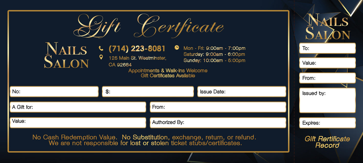 Gift Certificate - 185