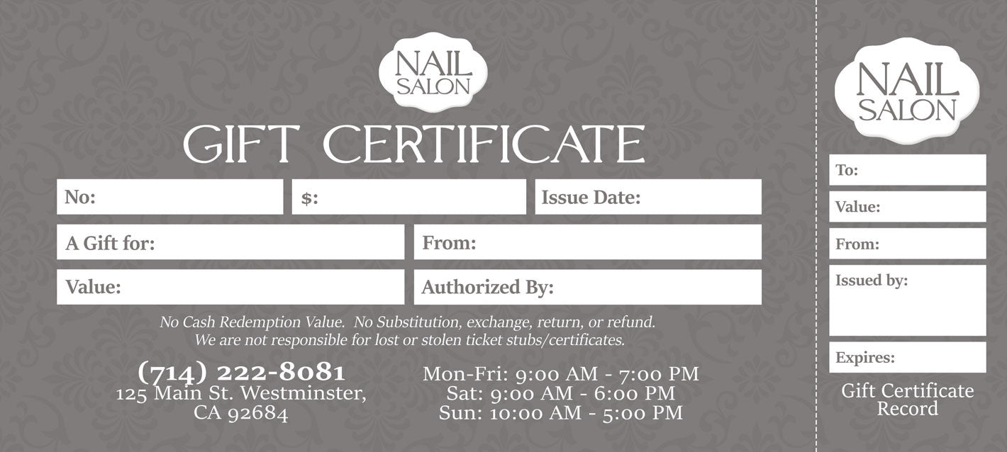 Gift Certificate - 214