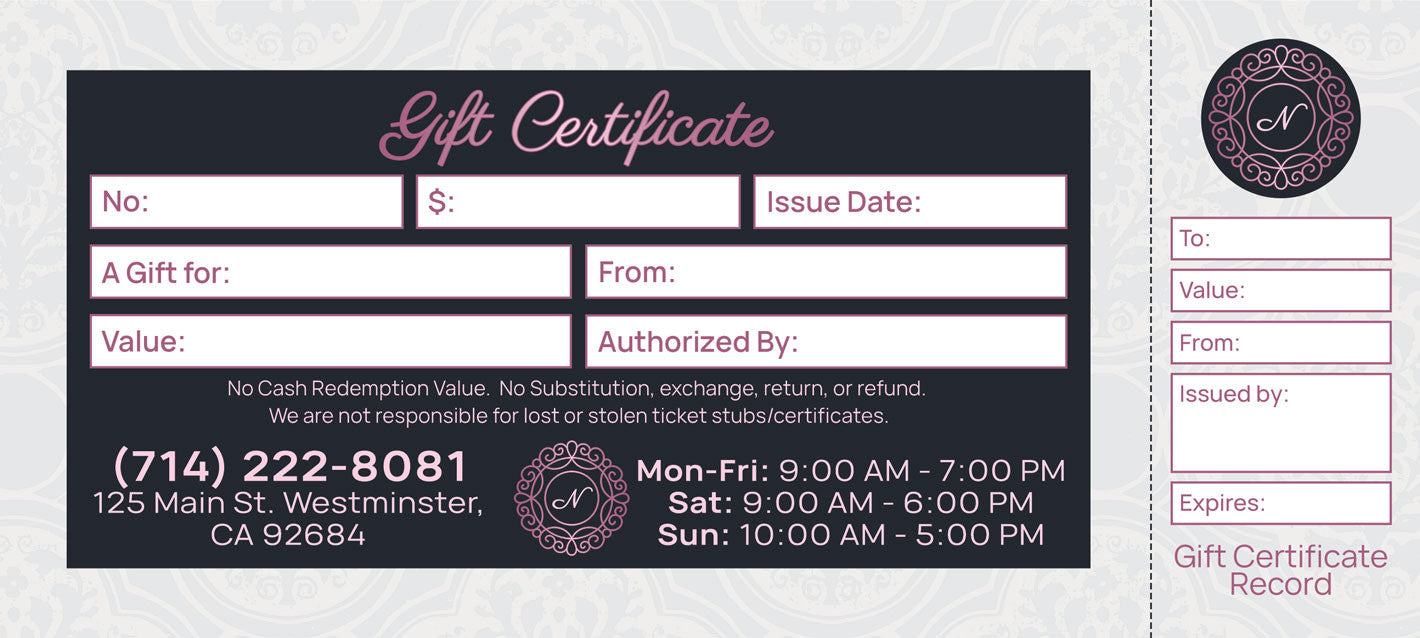 Gift Certificate - 216