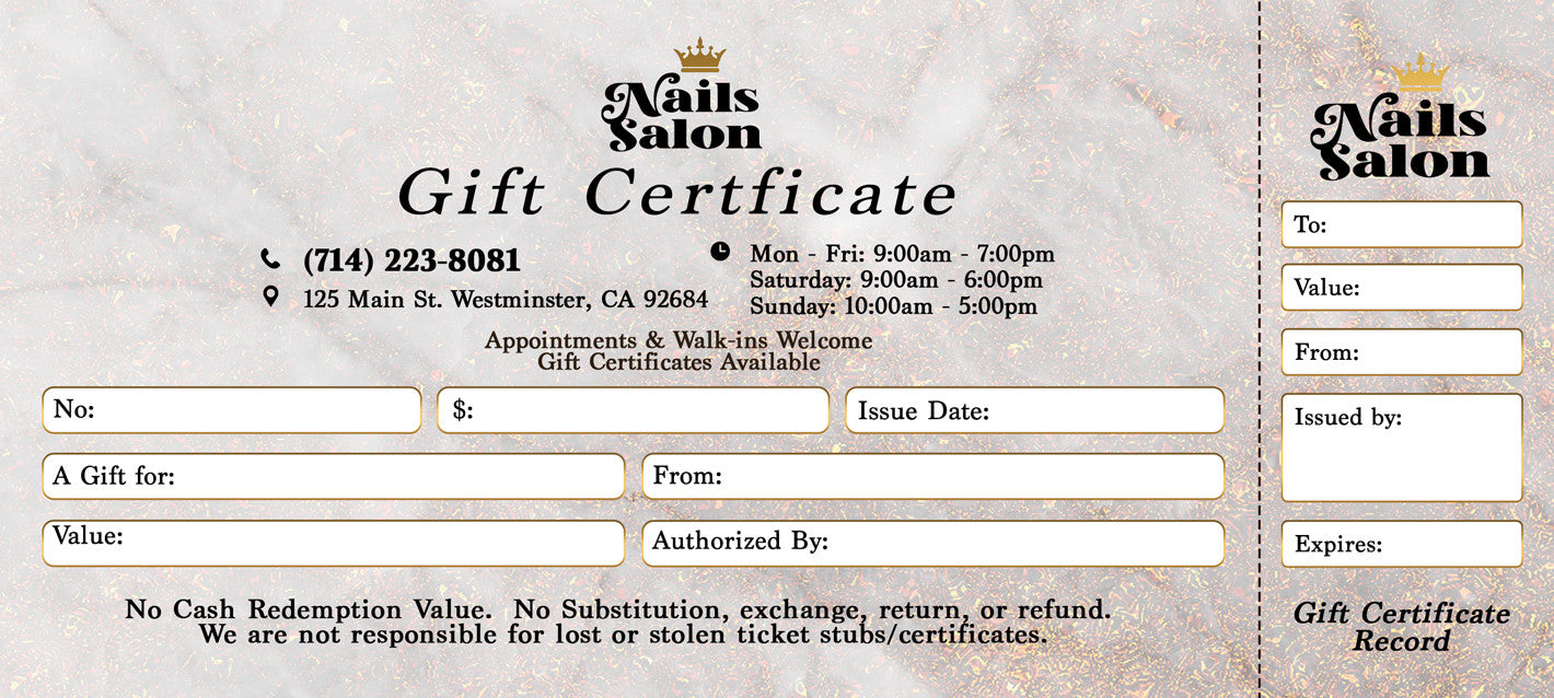 Gift Certificate - 222