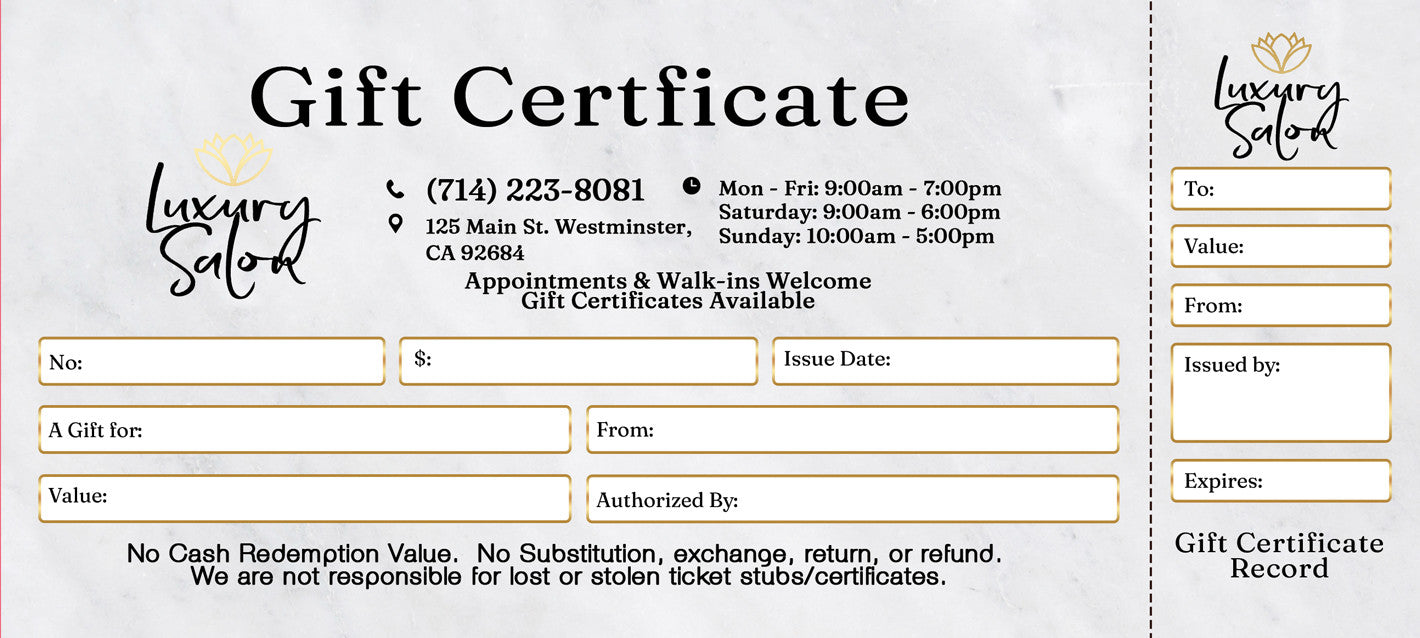 Gift Certificate - 223