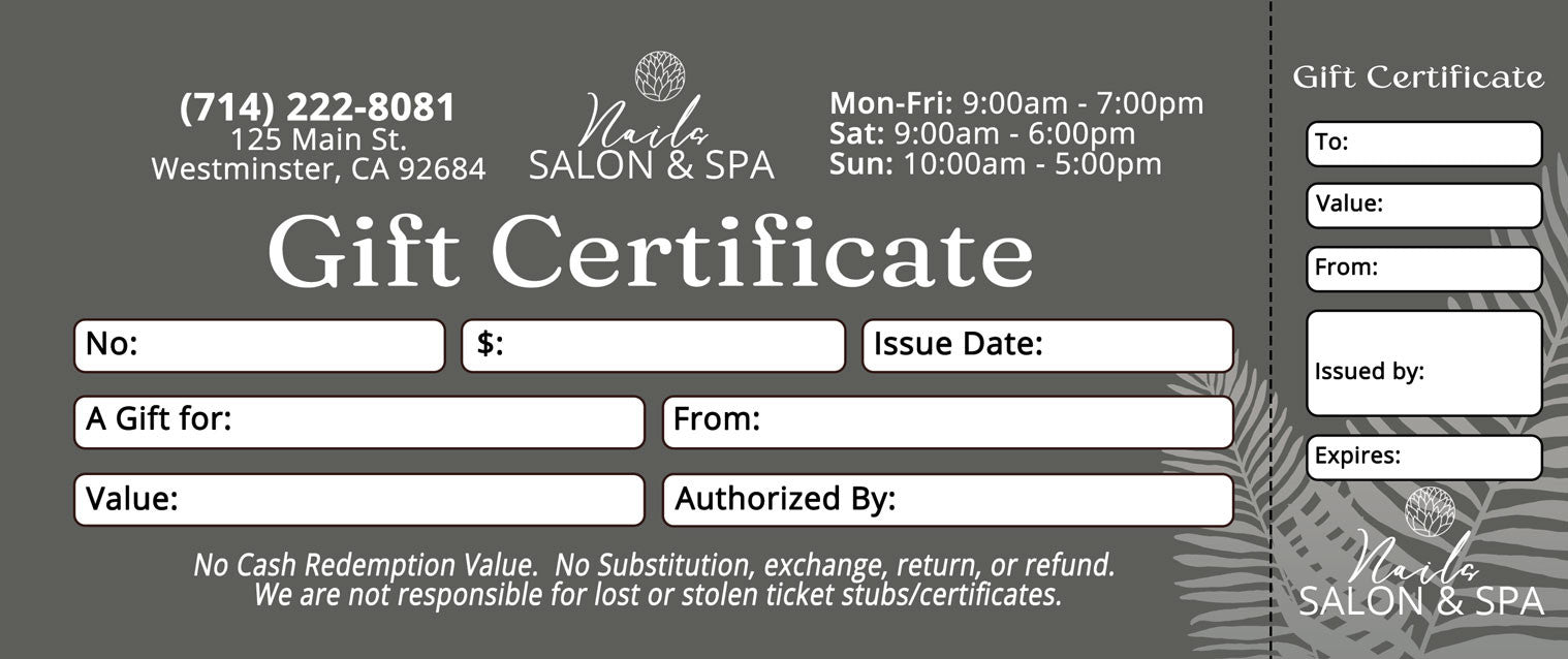 Gift Certificate - 262