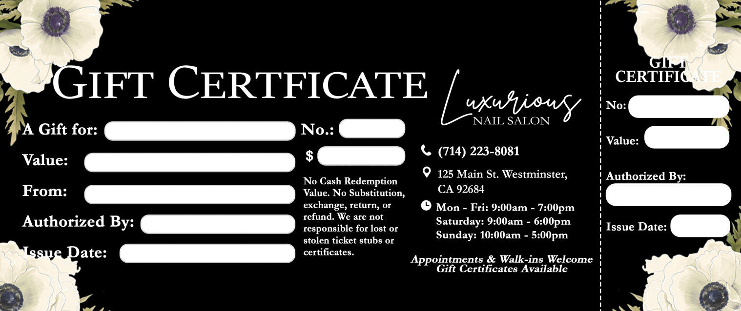 Gift Certificate - 269