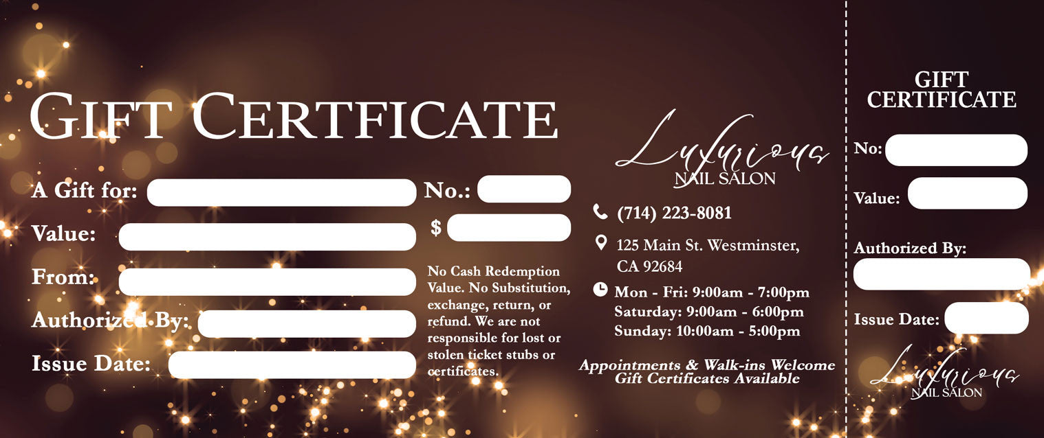 Gift Certificate - 272