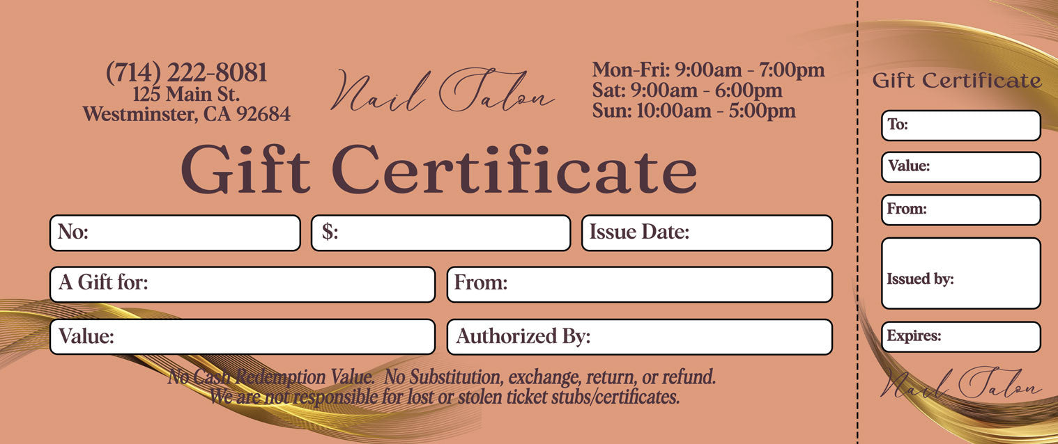 Gift Certificate - 278