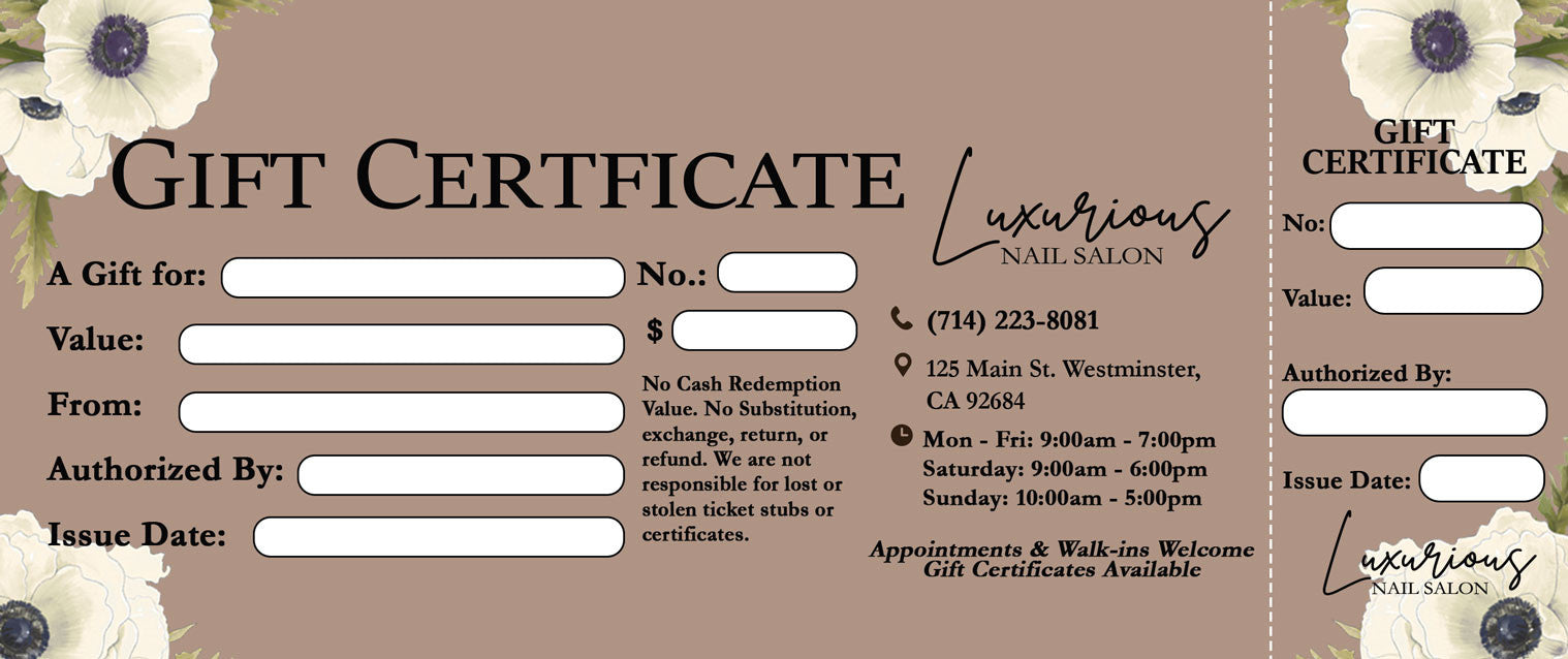 Gift Certificate - 281