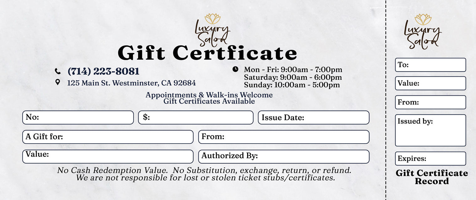 Gift Certificate - 289