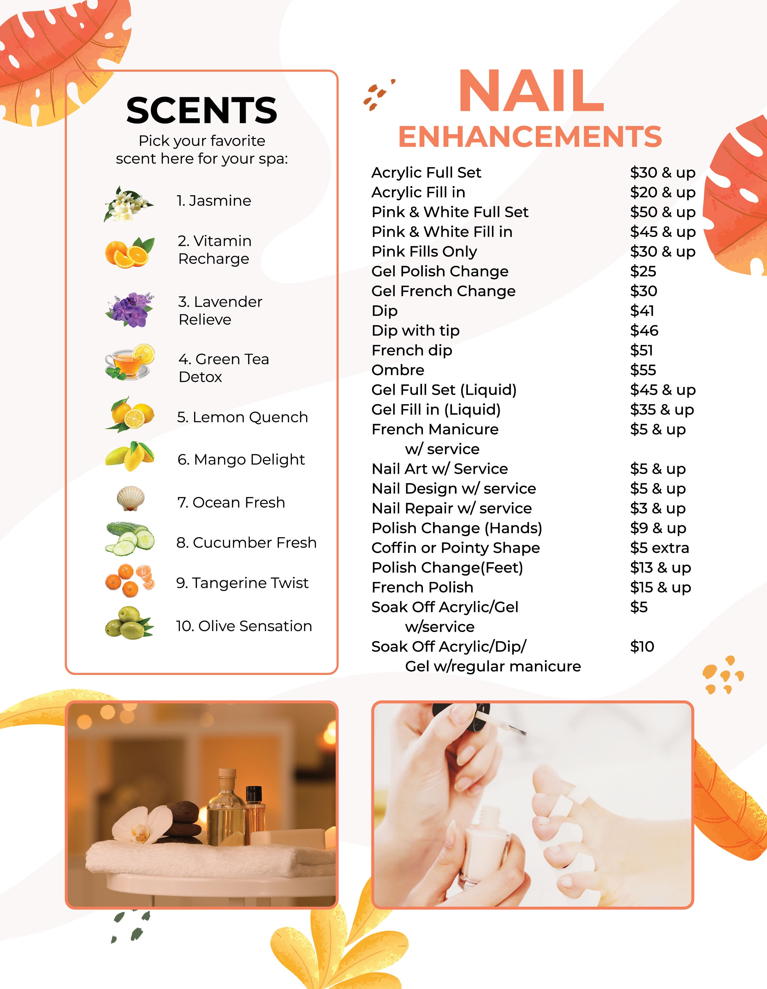 4 Page Menu 8.5x11 - 318