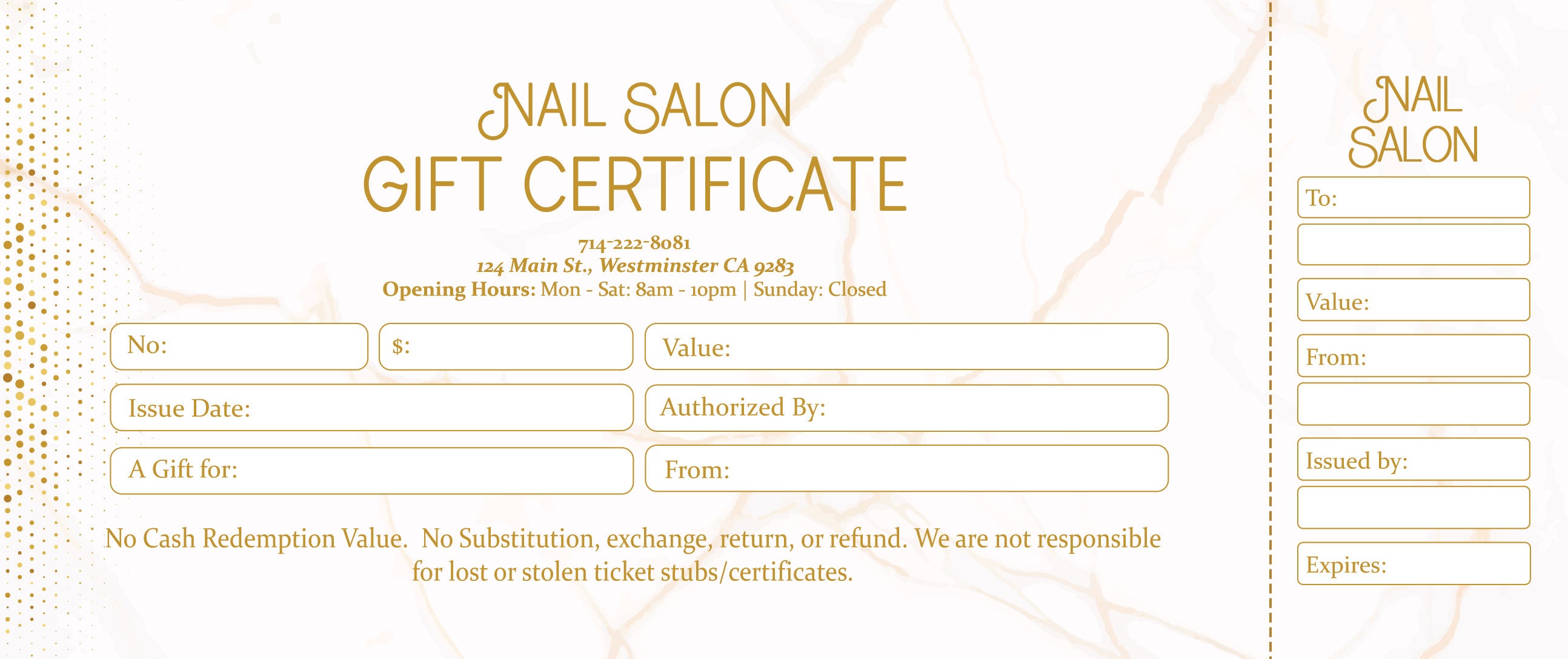 Gift Certificate - 313