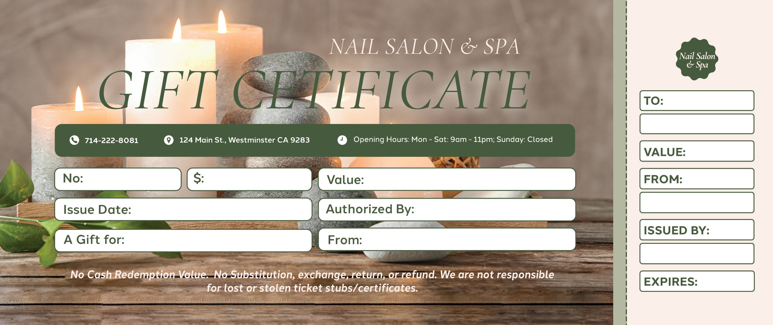 Gift Certificate - 316