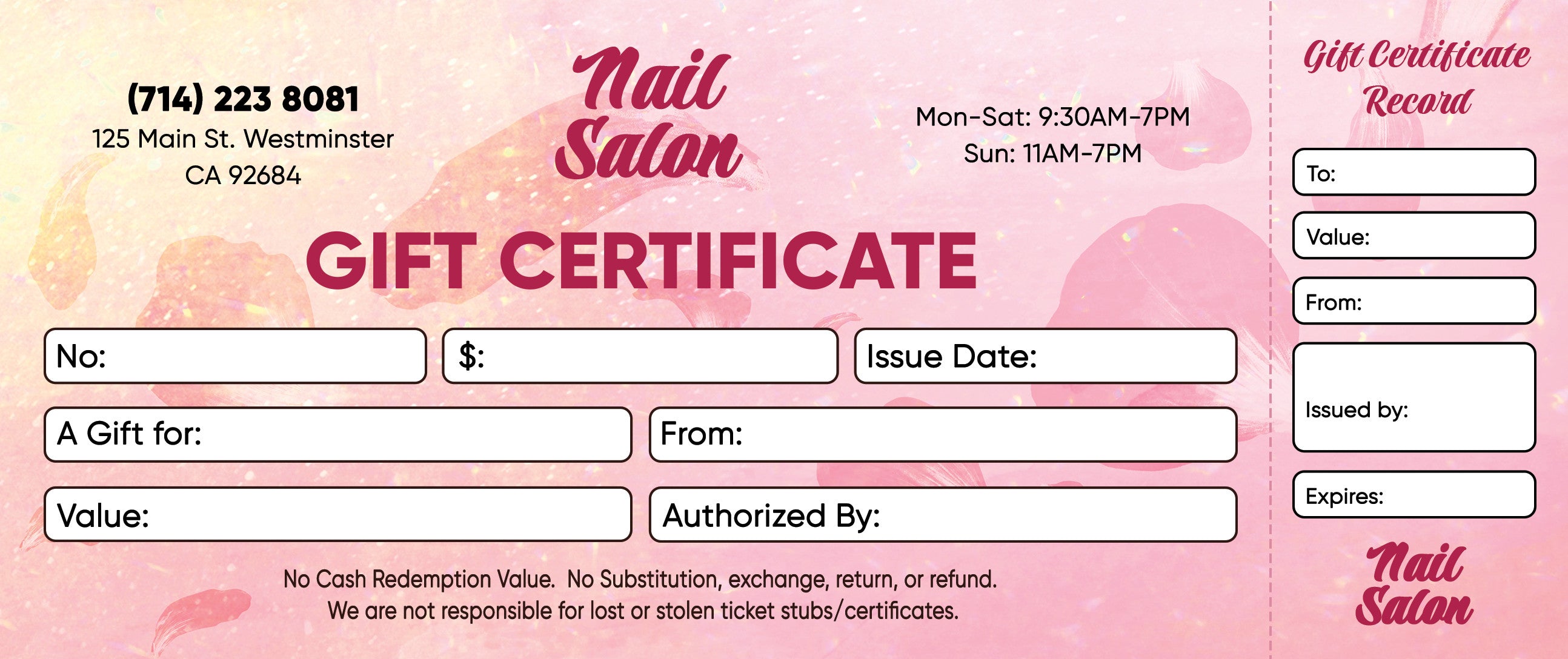 Gift Certificate - 320