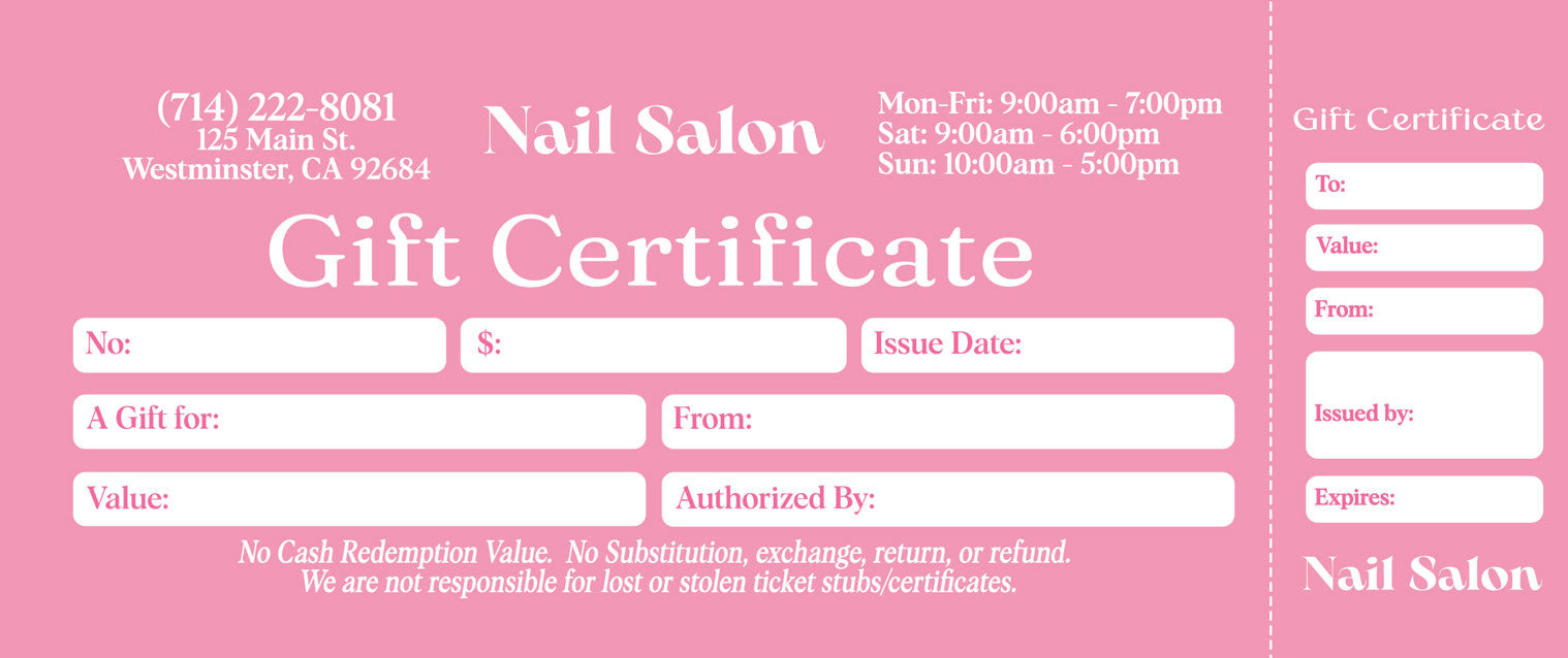 Gift Certificate - 338