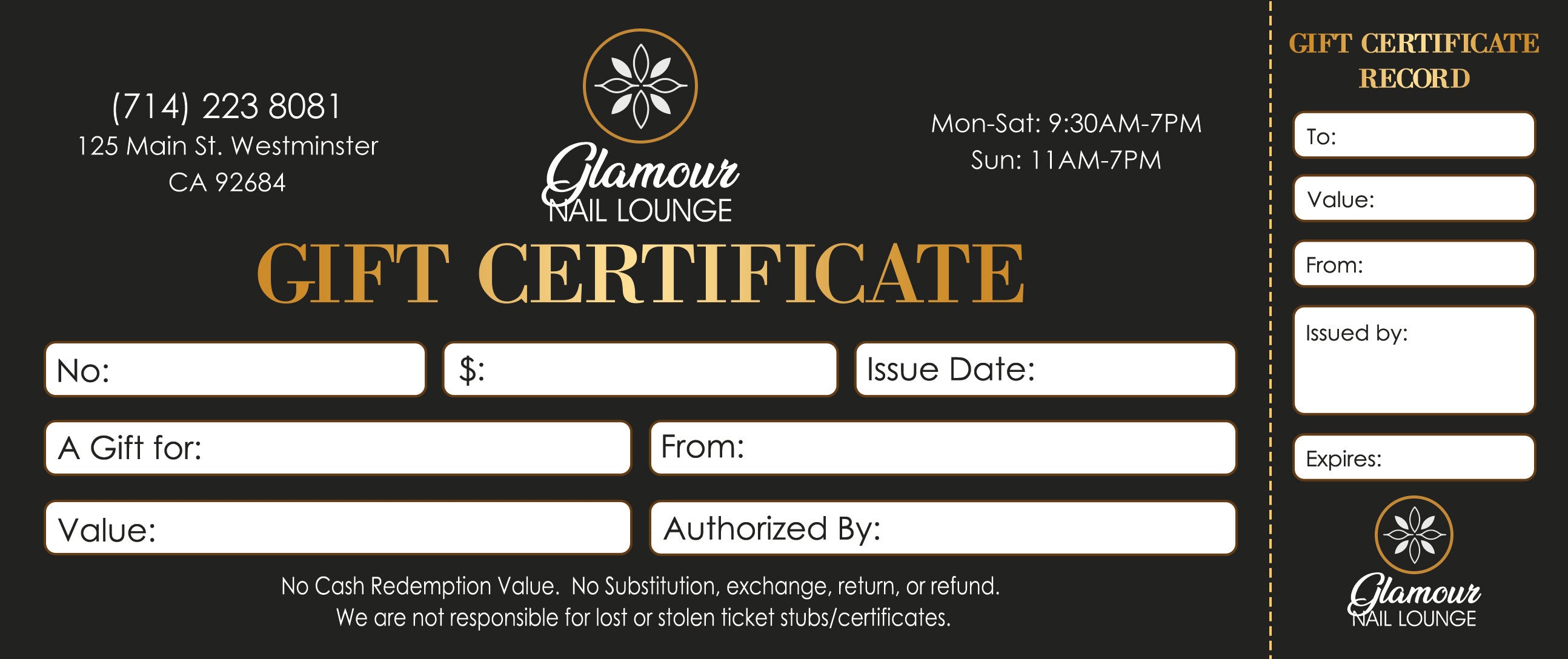 Gift Certificate - 366