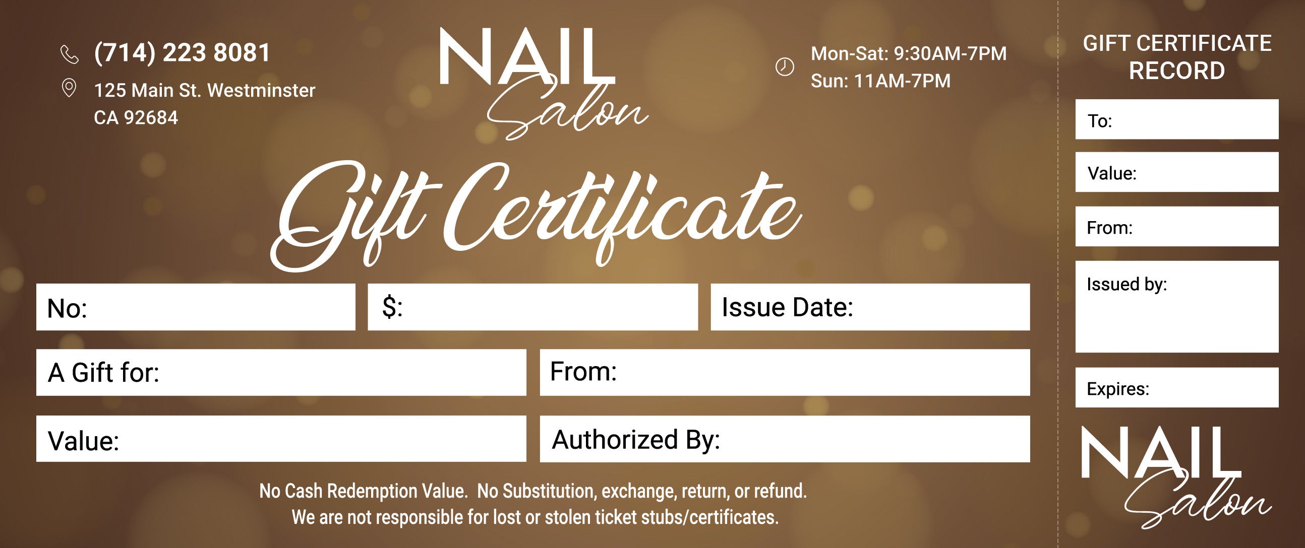 Gift Certificate - 371