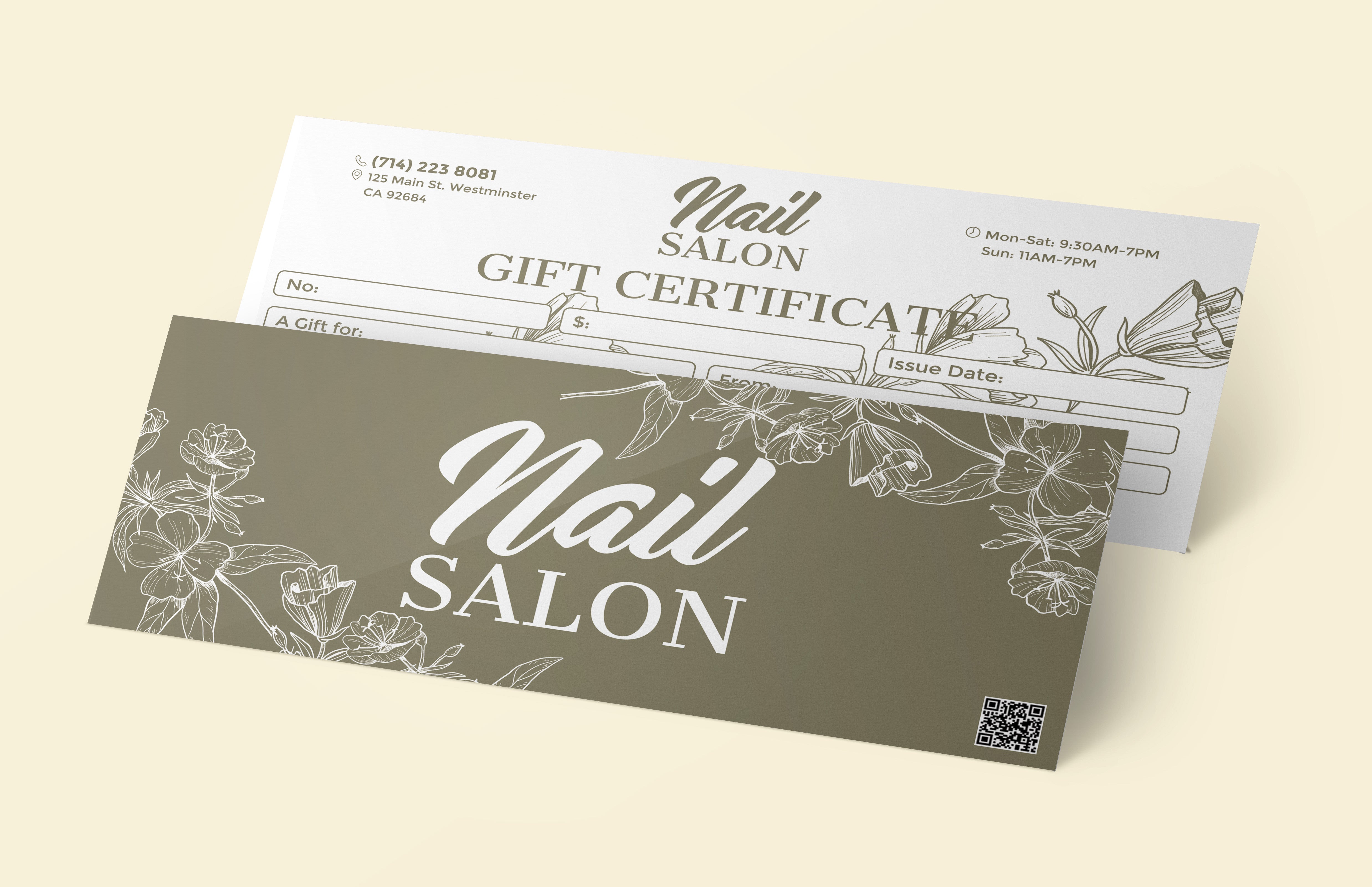 Gift Certificate without Stub - 20