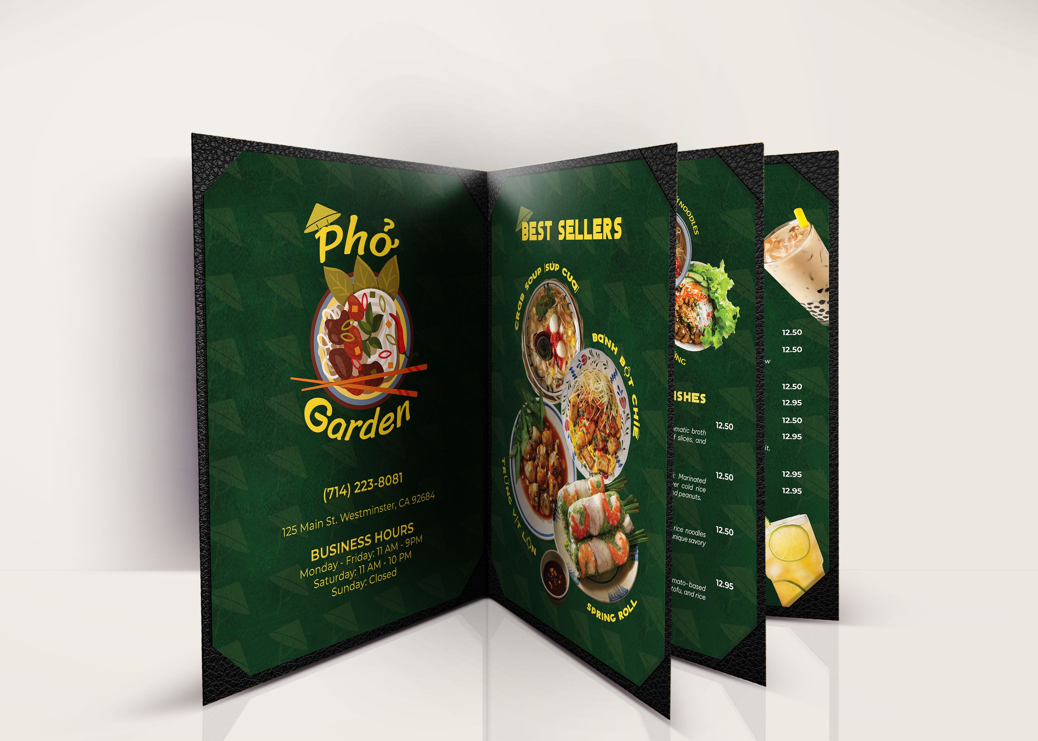 Restaurant 4 Page Menu 8.5x11 - 25