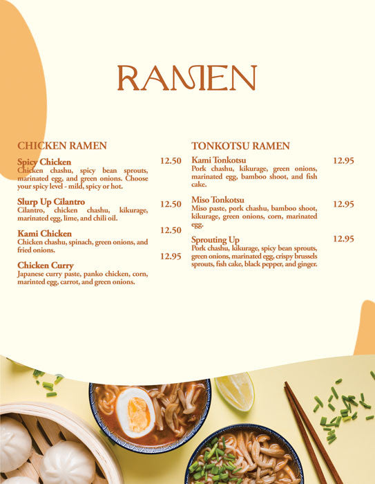 Restaurant 4 Page Menu 8.5x11 - 26