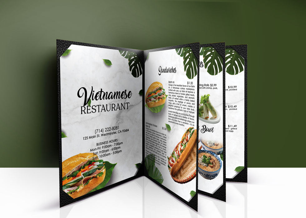 Restaurant 4 Page Menu 8.5x11 - 30